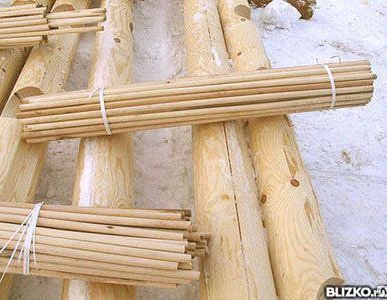 фото Шкант деревянный (березовый) для бруса
