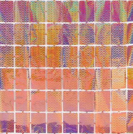 Фото №0 Занавес Прямоугольники, Розовое Золото, Голография, 100*200 см, 1 шт.