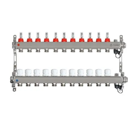 Фото №0 Коллектор (коллекторная группа) на 11 выходов Taen с расходомерами (для теплого пола)