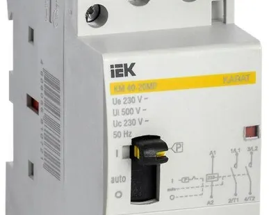 фото Контактор модульный КМ40-20МР AC с ручным управ. KARAT IEK MKK12-40-20