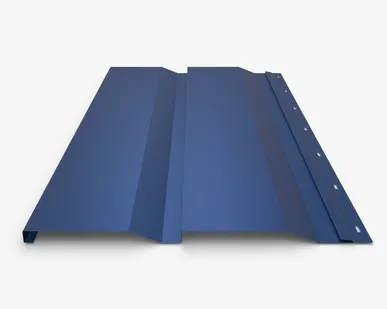 фото Сайдинг Металлический сайдинг «Корабельная доска» 0.47-0.50 мм RAL 5005, Сигнально-синий