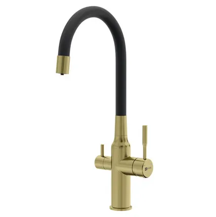 Фото №0 Смеситель Lemark Expert LM5083LGN-Black для кухни c гибким изливом, с подключением к фильтру с питьевой водой