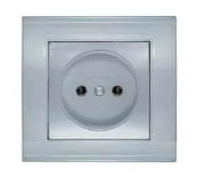 фото Розетка 1-м СП Бриллиант 16А IP20 серебр. Universal 7949834