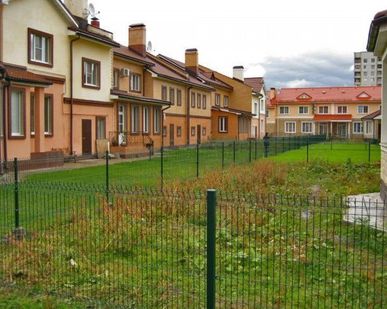 фото Забор сетка зеленая