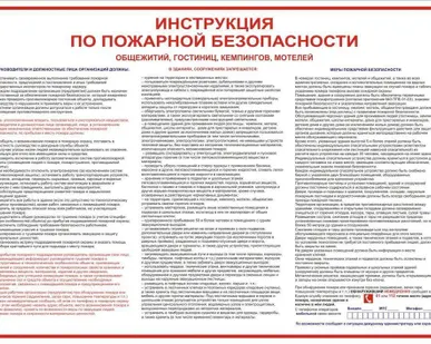 фото Плакат &quot;Инструкция по ПБ для общественных зданий&quot;