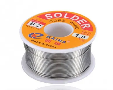 фото Припой KAINA B 1.0мм Sn63/Pb37 с флюсом CF-10 80гр