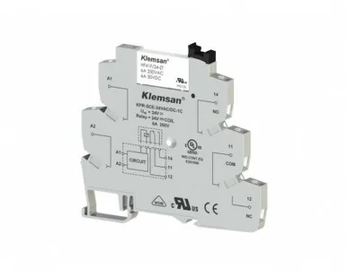 фото Klemsan KPR-SCE-12VAC/DC-1C; Интерфейсное реле; 6A