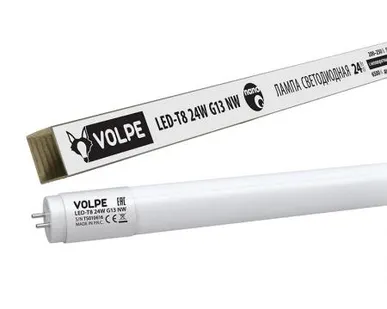 фото Лампа LED-T8-24W/NW/G13/FR/FIX/N Лампа светодиодная, матовый рассеиватель. Белый свет. Цоколь G13 неповоротный. ТМ Volpe.