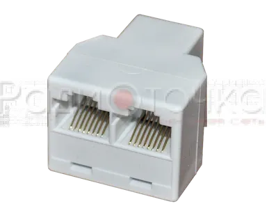 фото Разветвитель компьютерный гнездо 8P8C - 2 гнезда 8Р8С