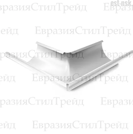 Фото №0 Угол желоба внешний D125 OSNO | RAL 9003 Сигнальный белый
