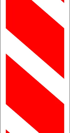 Фото №0 Дорожный знак табличка Препятствие 8.22.1