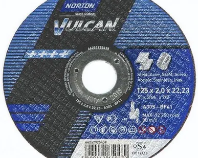 фото Круг отрезной по металлу 180х2,5x22,23 мм. NORTON VULCAN, 66252925445