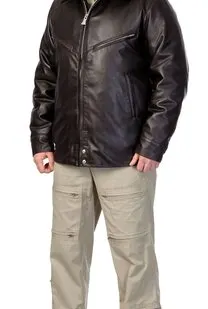 фото Куртка мужская лётная кожаная «Классика»