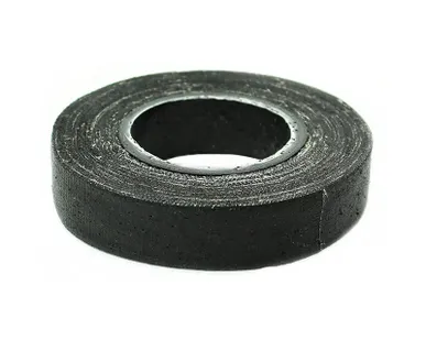фото Изолента ХБ прорезиненная черная 18мм 9,1м, 110гр Бибер