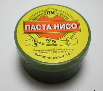 фото Флюс-паста "НИСО", 20гр для пайки меди и узлов РЭА при 200-300гр.С