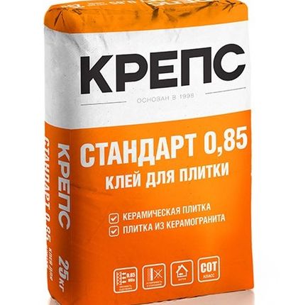 Фото №0 Клей для плитки Стандарт 0,85 , КРЕПС 25 кг