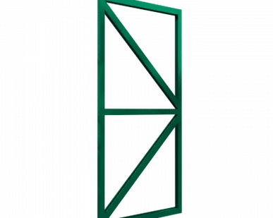 фото Дополнительная дверь для теплицы ЧЕЛСИ, цвет Зеленый (RAL 6005)