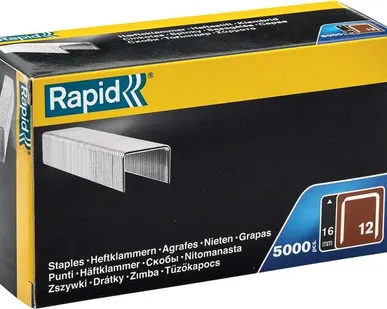 фото RAPID тип 80, 16 мм, 5000 шт, тонкие широкие скобы (40100522)