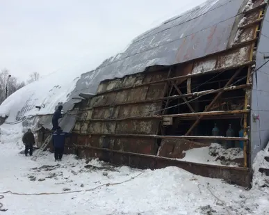 фото Демонтаж ангаров и металлконструкций