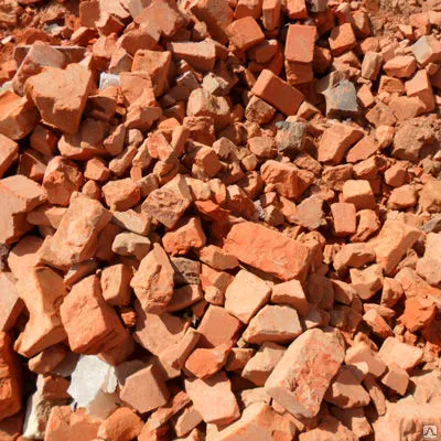 Фото №0 Бой кирпича для фундамента