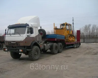 фото Перевозка бульдозера на трале