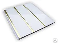 Фото №0 Панель ПВХ трехсекционная Серебро 0.3*3