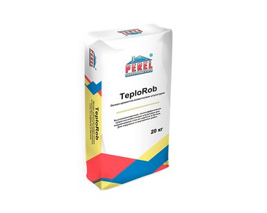 фото Цементно-известковая штукатурка PEREL TeploRob 0518, 20 кг