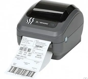 фото Принтер ZEBRA GK420d (203 dpi,ширина печати 102 мм,скорость 127мм/сек,USB