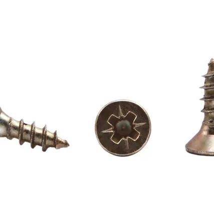 Фото №0 Саморез универсальный 4*45 желтый цинк (уп/0,5тыс.шт), AKS