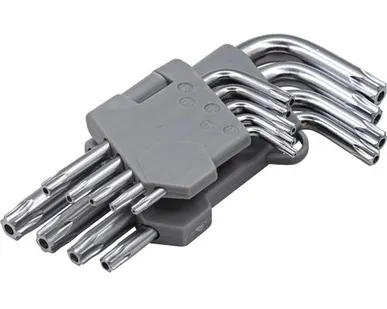 фото Набор ключей РЕМОКОЛОР имбусовых TORX, 6 граней, 9 предметов 43-2-110