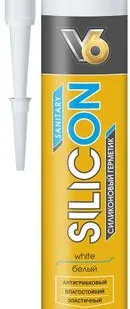 фото Герметик силиконовый санитарный SilicON V6 белый 260мл