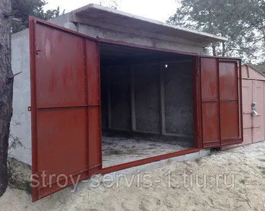 фото Гаражные ворота 2 х 2,5 м. Лист 2 мм. Без калитки.