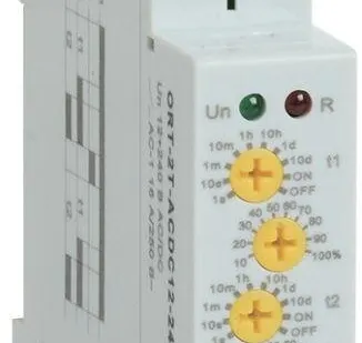 фото Реле времени ORT 2 конт. 2 уст. 12-240В AC/DC IEK ORT-2T-ACDC12-240V