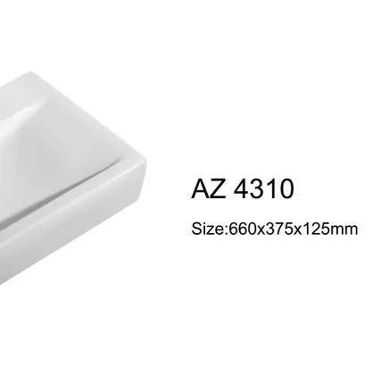 Фото №0 Azario AZ-4310 раковина подвесная 66*37.5*12.5 см