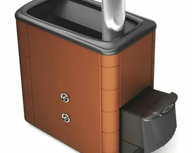 фото Печь для бани ТМФ Тунгуска XXL 2013 Inox дверца антрацит т/обменник терракота