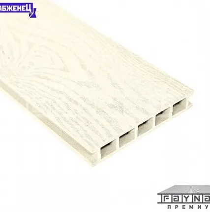 Фото №0 Террасная доска из ДПК Faynag "Albero" цвет: Слоновая Кость, 152x24 мм (цена м2)