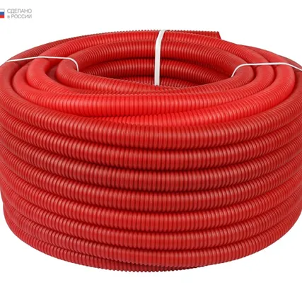 Фото №0 Труба гофрированная Royal Thermo 25 мм (для труб d20 Pex; d16 МП), красная