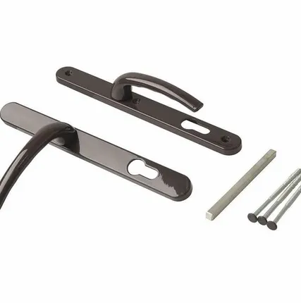 Фото №0 Гарнитур нажимной с подпружиниванием Star 28/92 (3 винта) Коричневый RAL8019