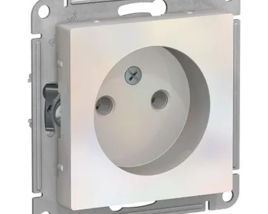 фото Механизм розетки 1-м СП AtlasDesign 16А без заземл. жемчуг SchE ATN000441