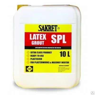 Фото №0 Латекс "РАСТВОР" Sakret SPL (10л)