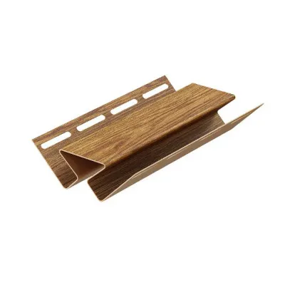 Фото №0 Профиль для сайдинга Docke LUX под дерево Внутренний угол Миндаль