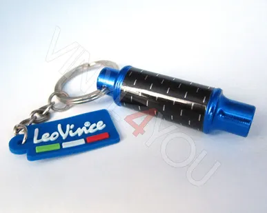 фото Брелок Выхлопная труба LeoVince синяя