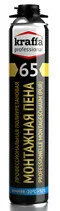 Фото №0 Пена монтажная профессиональная KRAFFA Professional 65 зимняя 1000 мл