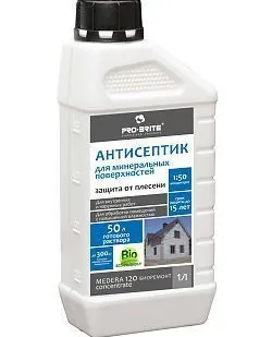 фото Антисептик для защиты от плесени и грибка Medera 120 (1 л) концентрат 1:50