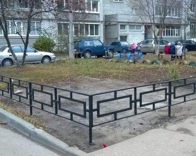 фото Газонное ограждение, ограждение для детской площадки
