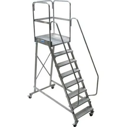Фото №0 Передвижная лестница 8 ступеней Krause Corda с площадкой
