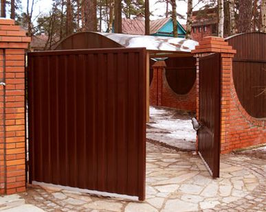 фото Изготовление металлических ворот распашных