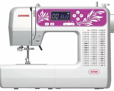 фото Швейная машина Janome 3700, белый/розовый