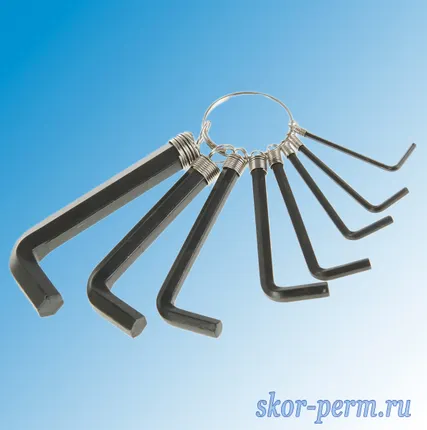 Фото №1 Ключи шестигранные (набор 8 штук) 2,0-10,0 мм