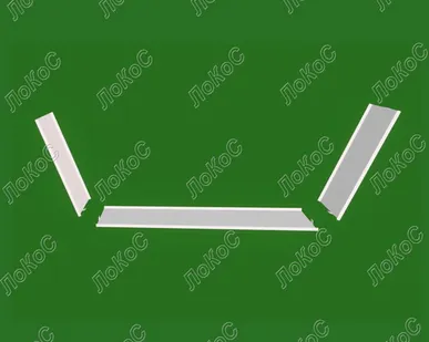 фото Плинтус остров для опоры L=500мм, комплект, окрашенный, белый